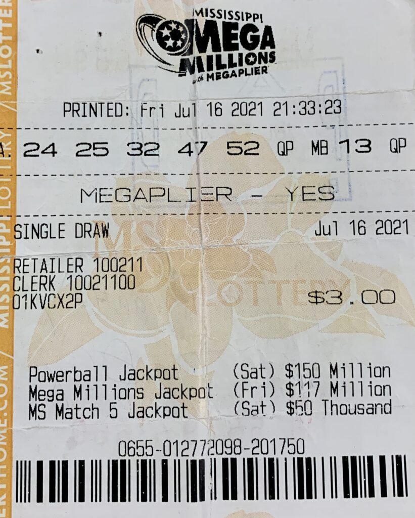A Scott County woman won $2,000 on a Mega Millions ticket purchased from Hornets Nest on Hwy. 80, Lake.