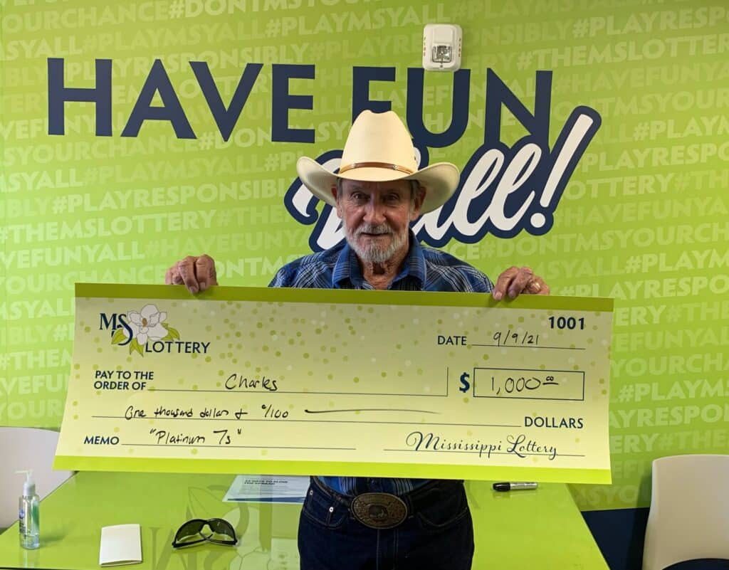 Charles K. of Mantachie won $1,000 on a Platinum 7s scratch-off game purchased from Bills Food Mart Inc on Hwy. 178 W., Fulton.